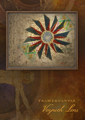 Voynich Lens | Framed Canvas